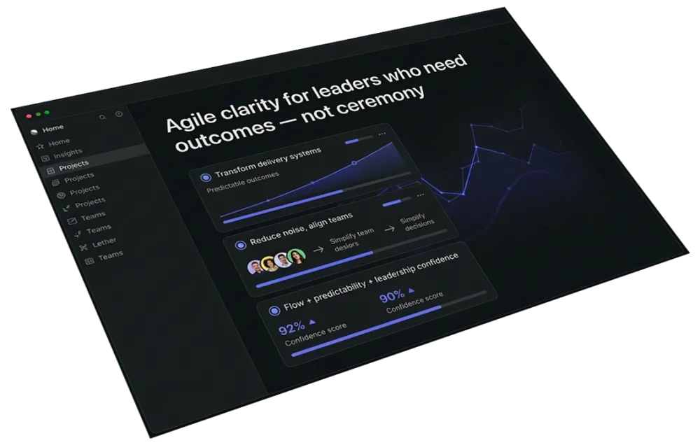Agile clarity dashboard